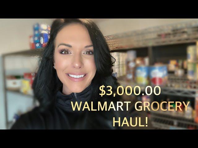 $3000.00 WALMART GROCERY HAUL! PART 1 of BACK-TO-SCHOOL STOCK UP! 