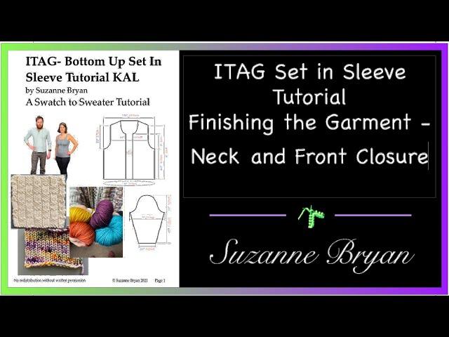 ITAG SIS Finishing the Garment - Neck and Front Closure
