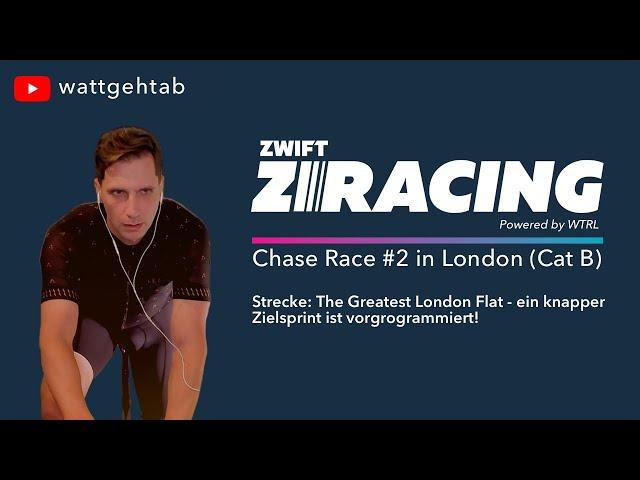 LONGPLAY ZWIFT ZRacing Chase Race #2 | The Greatest London Flat