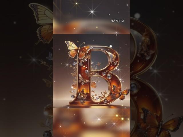 Golden butterfly with golden name for you subscribe to my channel