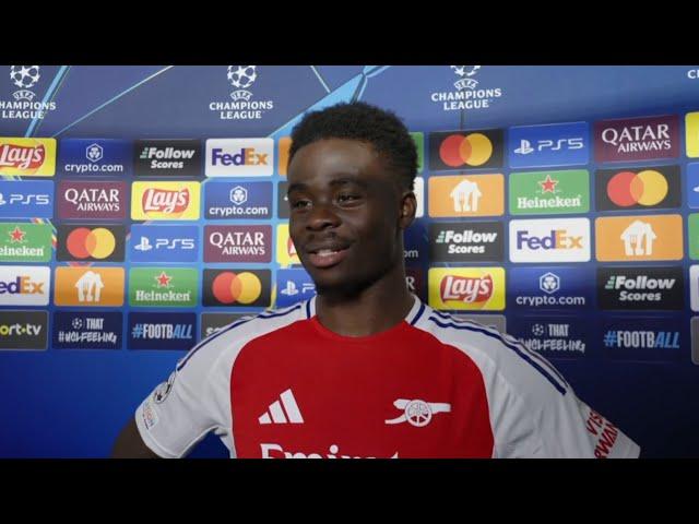 Bukayo Saka Post Match Interview | Sporting 1-5 Arsenal