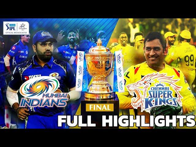 VIVO IPL 2019 FINAL : Chennai Super Kings vs Mumbai Indians Full Highlights | CSK v MI Cricket 19