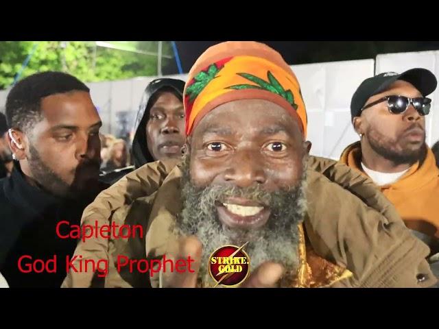 Capleton Exclusive Interview after #performingarts at London city splash #festival  With #Strkegold