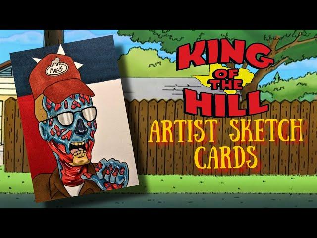 KING OF THE HILL Sketch Cards - 90s Cartoons - They Live  #kingofthehill #90s #cartoon  #art #alien