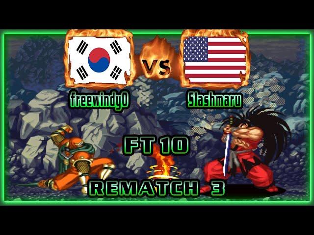 Samurai Shodown V Special- freewindy0 (KOR) VS (USA) Slashmaru [samsh5sp] [Fightcade/FT10/Rematch 3]