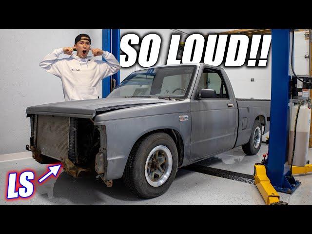 The LS S10 IS ALIVE & Sounds INSANE! - LS Swapping the S10 Pt. 8