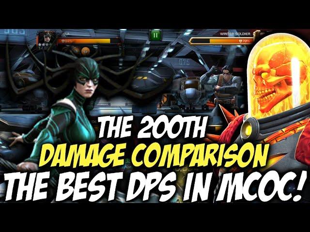 Cosmic Ghost Rider Vs Hela Damage Comparison | 200th Damage Comparison Video! | Contest Of Champions