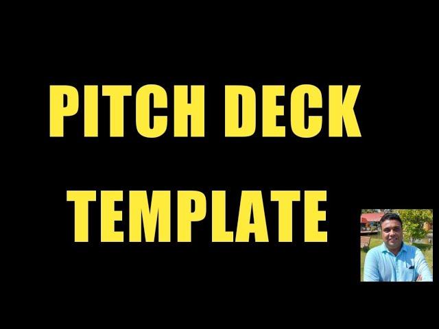 Pitch Deck | How to create a pitch deck for investors | pitch deck template |