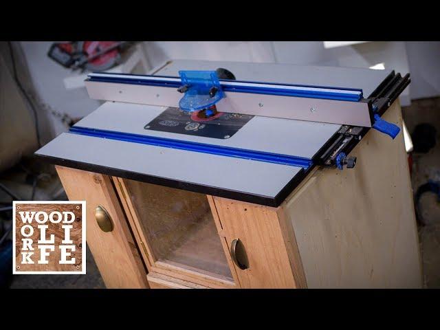 Super functional Router Table w/ Tons of Storage | Woodworking Builds