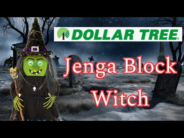 Dollar Tree  Jenga Block Witch 