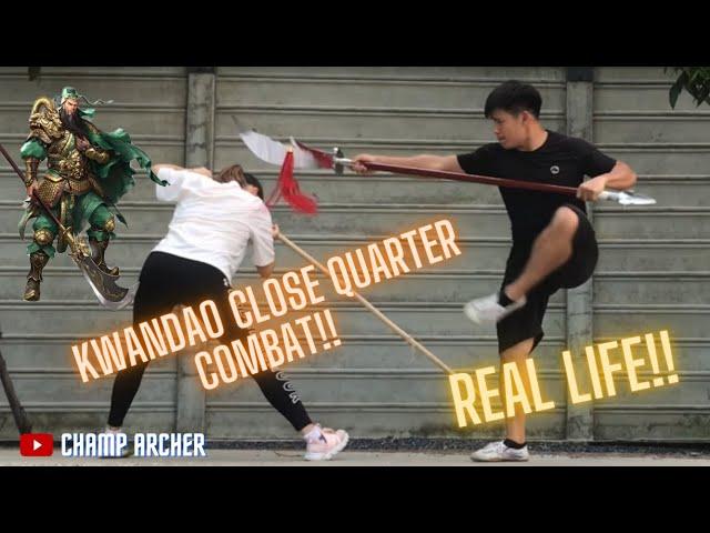 Guan Yu weapon Close quarter combat techniques!! real life!! 