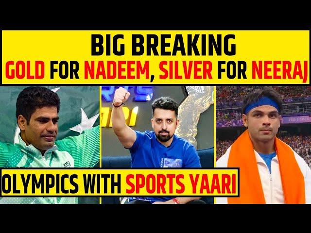 PARIS OLYMPICS: ARSHAD NADEEM OLYMPIC RECORD & GOLD, NEERAJ CHOPRA SILVER IN JAVELIN THROW FINAL