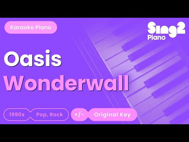 Oasis - Wonderwall (Piano Karaoke)