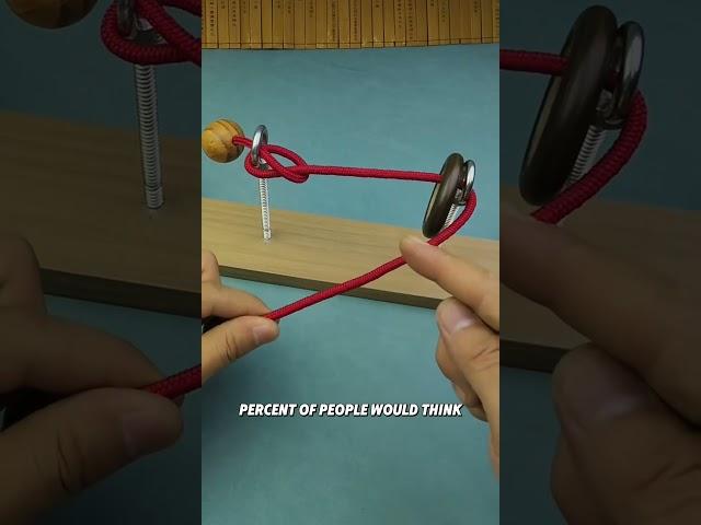 This is a classic topological knot escape puzzle#puzzle#iq#iqtest