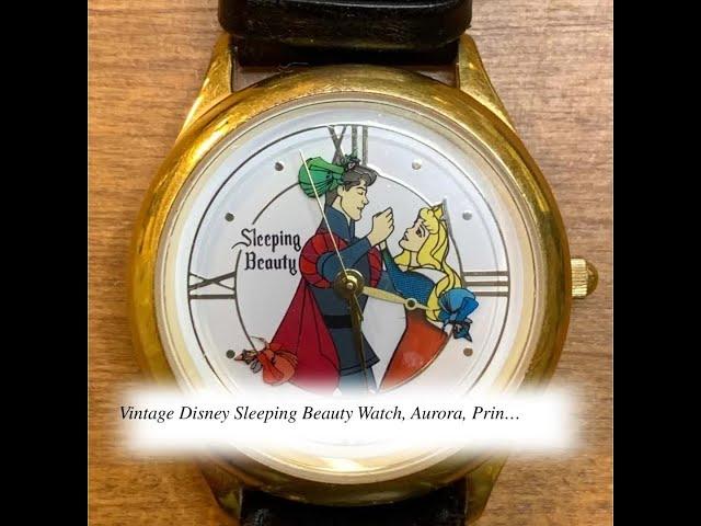 Vintage Disney Sleeping Beauty Watch, Aurora, Prince Philip From 1990s - Works!