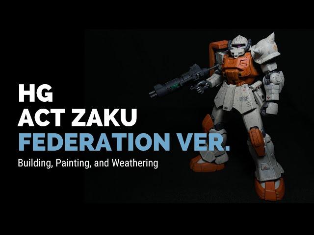 Is This ACTually a Zaku? | Painting the HG Act Zaku (Kycilia's Forces)