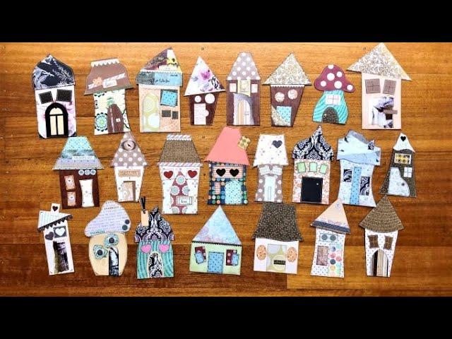 Whimsical Art Houses - Easy Tags for Junk Journals (Scrap Busting)