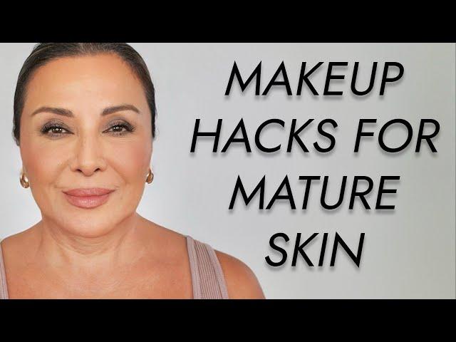 EASY MAKEUP HACKS FOR MATURE SKIN 2023 | NINA UBHI