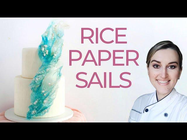 How to make Mermaid RICE PAPER SAILS! No soaking! | Cake Decorating Tutorial | Florea Cakes