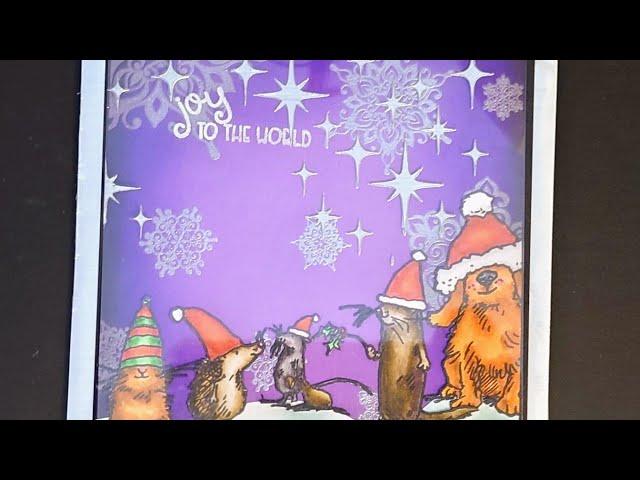 Join me for my second, christmas #mixedmediatag using #coloradocraftcompany #anitajeram stamps!