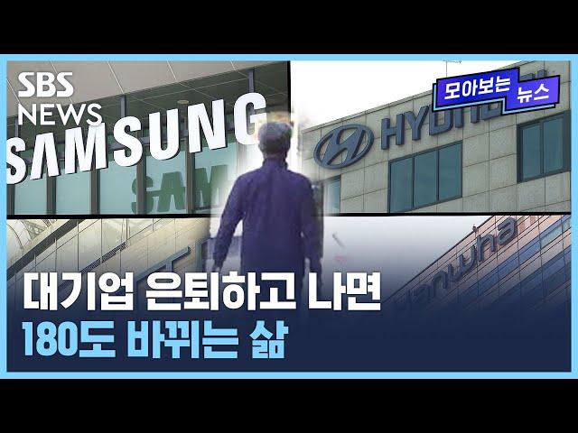 은퇴한 대기업 임원 "완전히 내려놨죠" / SBS / 모아보는 뉴스