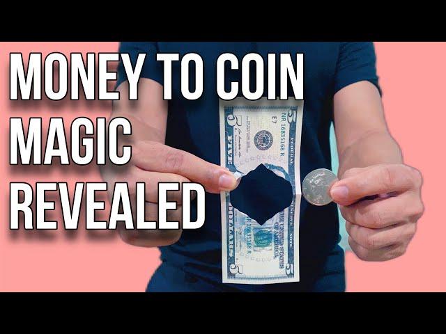 Split MONEY to Coin MAGIC REVEALED #mr_yut_magic #magic