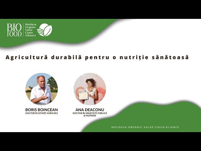 Webinar MOVCA Bio Food: Agricultură durabilă pentru o alimentație sănătoasă