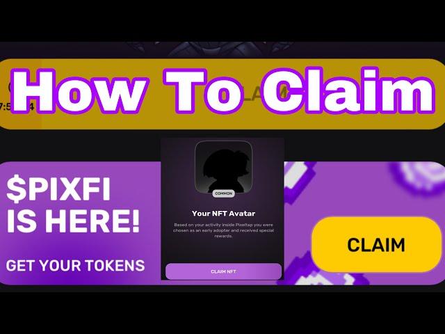 CLAIM PixelVerse NFTS NOW!!!- How to claim claim PixelTap by pixelVerse NFT on Ton