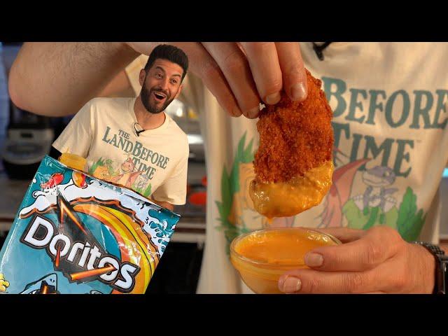 Making chicken tenders using DORITOS?!