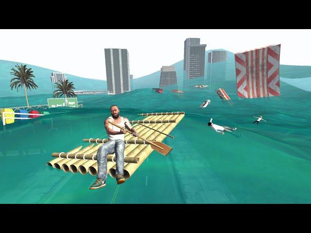 Franklin Survive Tsunami in Indian Bike Driving 3D