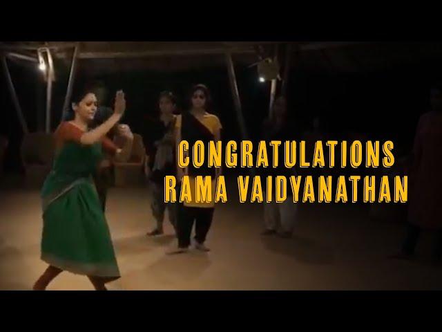 Congratulations Rama Vaidyanathan !