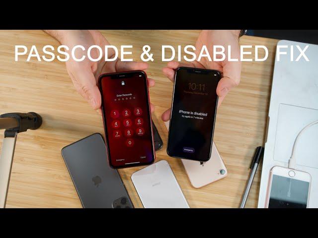 How to reset disabled or Password locked iPhone 8/X/XS/XR/11 or 12 Series