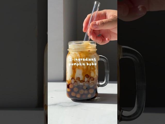 Making Pumpkin Boba with only 2 Ingredients 