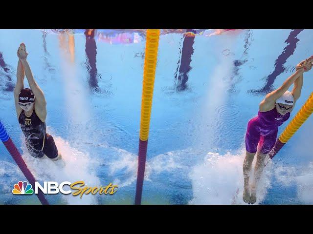 Underwater cam: Schoenmaker beats Douglass for 200 breast World Title | NBC Sports