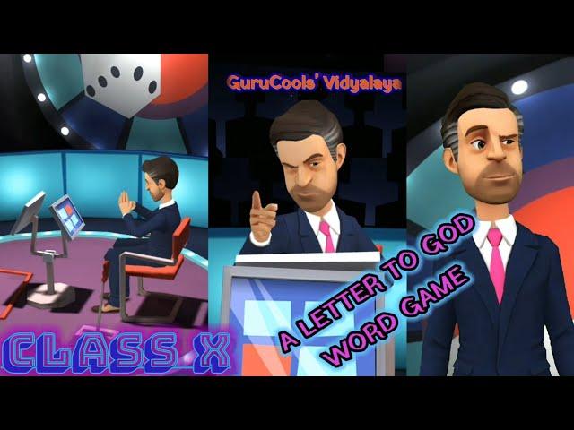 A LETTER TO GOD: WORD GAME | GuruCools' Vidyalaya | ENGLISH | CLASS 10th | FIRST FLIGHT | CBSE