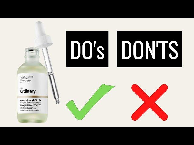 How To Use The Ordinary Hyaluronic Acid 2% + B5