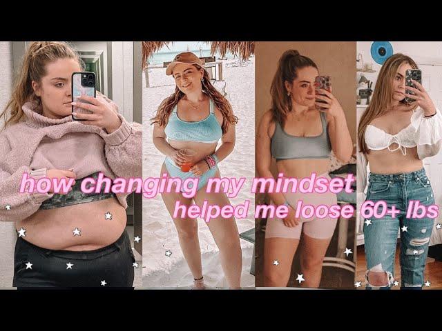 HOW I CHANGED MY MINDSET TO LOSE WEIGHT: I LOST 60+ POUNDS IN 3 MONTHS *weight loss transformation*