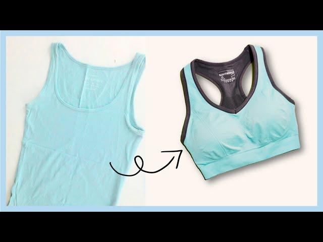 Recycling Shirt into a Sports Bra - THRIFT FLIP IN QUARANTINE