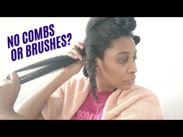 Does deep conditioning without combs or brushes even work on type 4 hair?