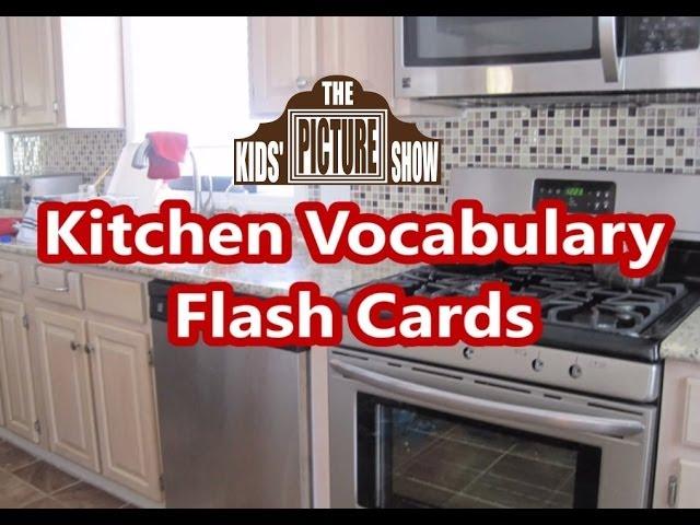 Kitchen Vocabulary Flash Cards - The Kids' Picture Show (Fun & Educational Learning Video)