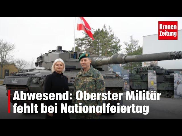 Oberster Militär fehlt bei Nationalfeiertag | krone.tv NEWS