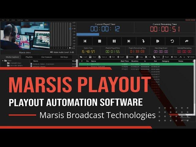 Playout Automation Software | Marsis Playout