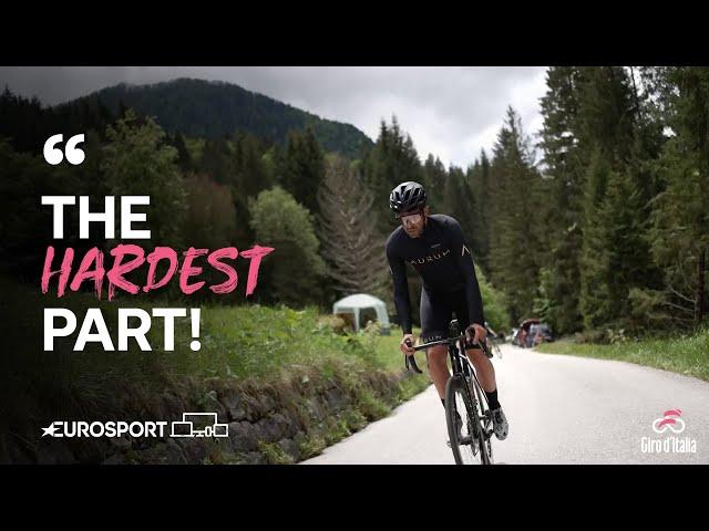 RAIN, HAILSTONES & FATIGUE!  | Alberto Contador Brocon Recon | Eurosport Cycling