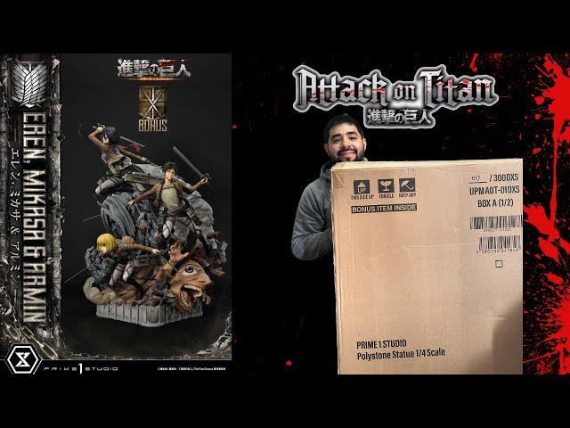 Is this the Best Attack on Titan Statue?? Opening Prime 1 Attack on Titan Statue!