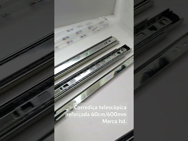 Corrediça telescópica reforçada 60cm 600mm Marca hd