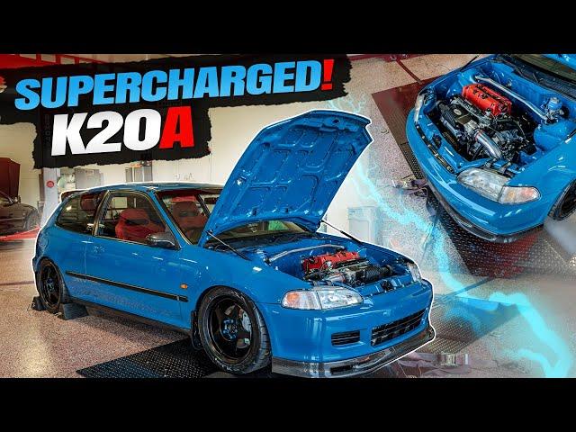 Supercharged k20a Civic EG Hatchback tuning w/ Jamie Marsh!