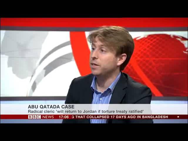 Adam Wagner interviewed on BBC News, 10 May 2013