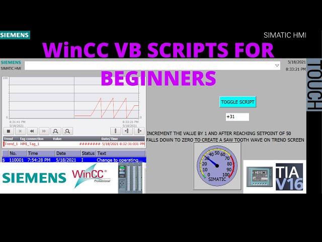 WinCC VB Scripts for Beginners | Siemens TIA Portal VB Script | Visual Basic Script | Visual Basic