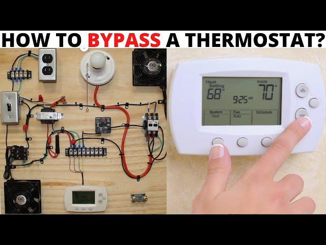 HVAC TRAINING BOARD: How To Bypass A Thermostat (How To Jump Out A Thermostat) Troubleshooting Tips