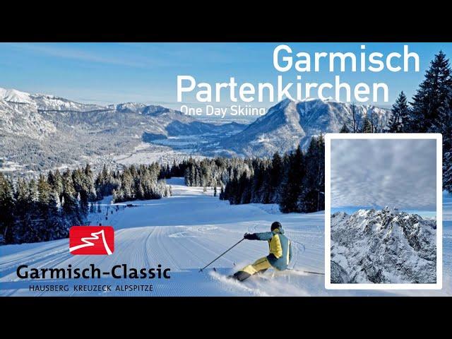 One Day Skiing in Garmisch-Partenkirchen️️ | Skifahren in Garmisch | Garmisch-Classic Skigebiet